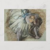 Edgar Degas - Dancer Adjusting Her Shoe ポストカード (正面)