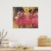 Edgar Degas - Dancer in Pink in Wing 1884 oil ポスター (キッチン)