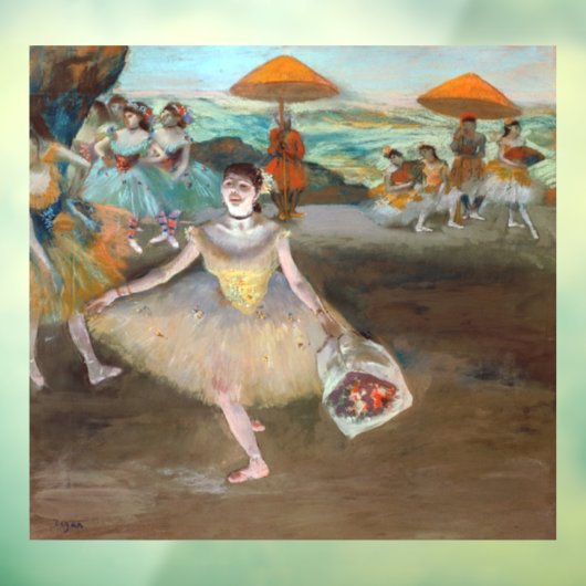 Edgar Degas - Dancer with Boquet, Bowing onステージ ウィンドウサイン (シート3)