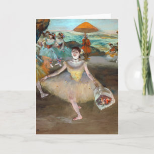 Edgar Degas - Dancer with Boquet, Bowing onステージ カード