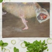 Edgar Degas - Dancer with Boquet, Bowing onステージ キッチンタオル (折り畳み)