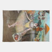 Edgar Degas - Dancer with Boquet, Bowing onステージ キッチンタオル (横)