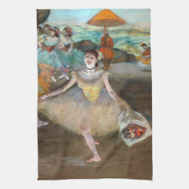 Edgar Degas - Dancer with Boquet, Bowing onステージ キッチンタオル