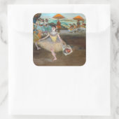 Edgar Degas - Dancer with Boquet, Bowing onステージ スクエアシール (バッグ)