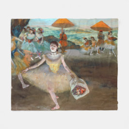 Edgar Degas - Dancer with Boquet, Bowing onステージ フリースブランケット