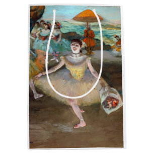 Edgar Degas - Dancer with Boquet, Bowing onステージ ミディアムペーパーバッグ