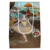 Edgar Degas - Dancer with Boquet, Bowing onステージ ミディアムペーパーバッグ (裏面)