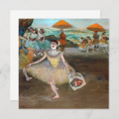 Edgar Degas - Dancer with Boquet, Bowing onステージ 招待状 (正面/裏面)