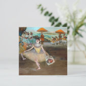 Edgar Degas - Dancer with Boquet, Bowing onステージ 招待状 (スタンド正面)