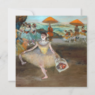 Edgar Degas - Dancer with Boquet, Bowing onステージ 招待状
