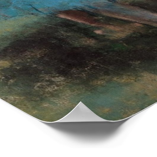 Edgar Degas | Dancers in blue, 1890 ポスター (角)