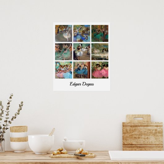Edgar Degas - Dancers Masterpiece Selection ポスター (キッチン)