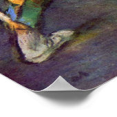 Edgar Degas - "Harlequin & オダマキ(植物)" ポスター (角)