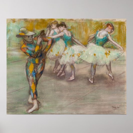 Edgar Degas - Harlequin Dance ポスター (正面)