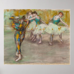 Edgar Degas - Harlequin Dance ポスター