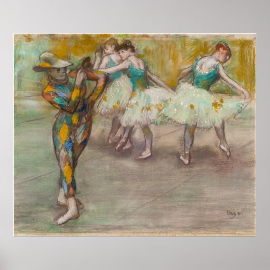 Edgar Degas - Harlequin Dance ポスター (正面)