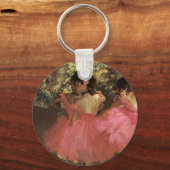 Edgar Degas Keychainによるピンクのダンサー キーホルダー (正面)