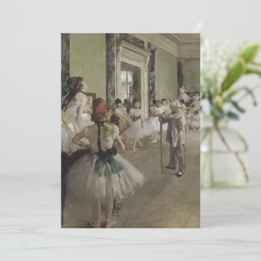 Edgar Degas - La Classe de danse 招待状 (スタンド正面)