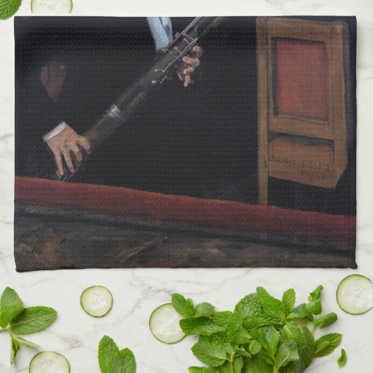 Edgar Degas - Orchestra at the Opera キッチンタオル (折り畳み)