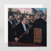 Edgar Degas - Orchestra at the Opera サンキューカード (正面/裏面)