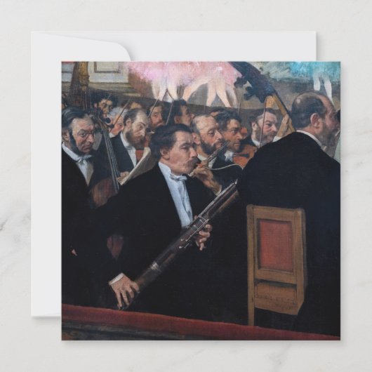Edgar Degas - Orchestra at the Opera サンキューカード (正面)