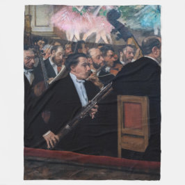 Edgar Degas - Orchestra at the Opera フリースブランケット