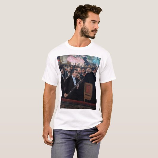 Edgar Degas - Orchestra at the Opera Tシャツ (正面フル)