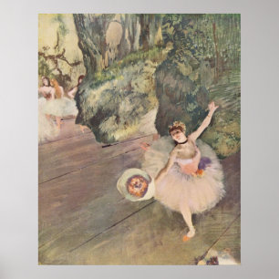 Edgar Degas Star of Ballet、花1878パステル ポスター