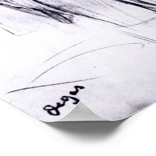 Edgar Degas | Study for a portrait of Manet ポスター (角)