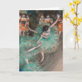 Edgar Degas - Swaying Dancer / Dancer in Green カード (黄色い花)