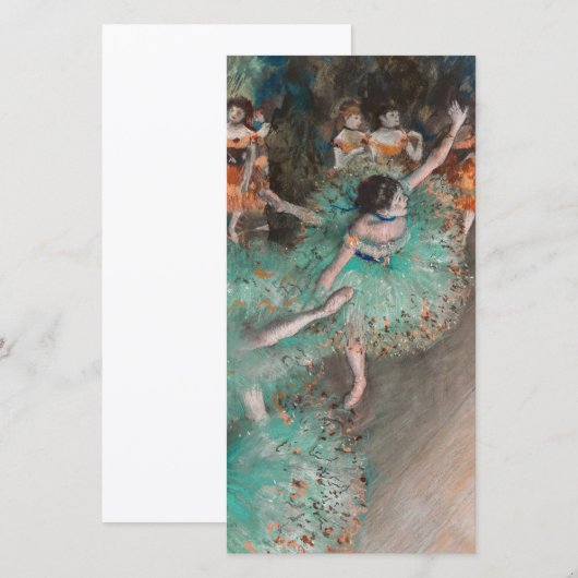 Edgar Degas - Swaying Dancer / Dancer in Green サンキューカード (正面/裏面)
