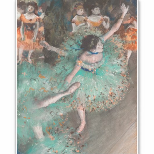 Edgar Degas - Swaying Dancer / Dancer in Green シール (正面)