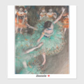 Edgar Degas - Swaying Dancer / Dancer in Green シール (シート)