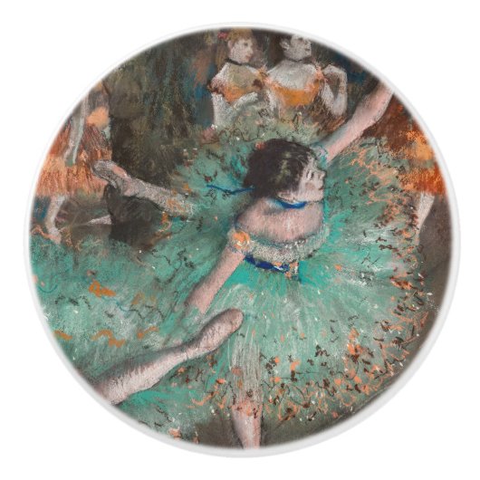 Edgar Degas - Swaying Dancer / Dancer in Green セラミックノブ (正面)