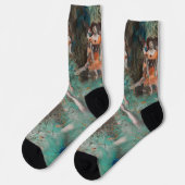 Edgar Degas - Swaying Dancer / Dancer in Green ソックス (左)
