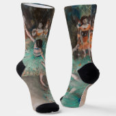Edgar Degas - Swaying Dancer / Dancer in Green ソックス (傾斜あり)