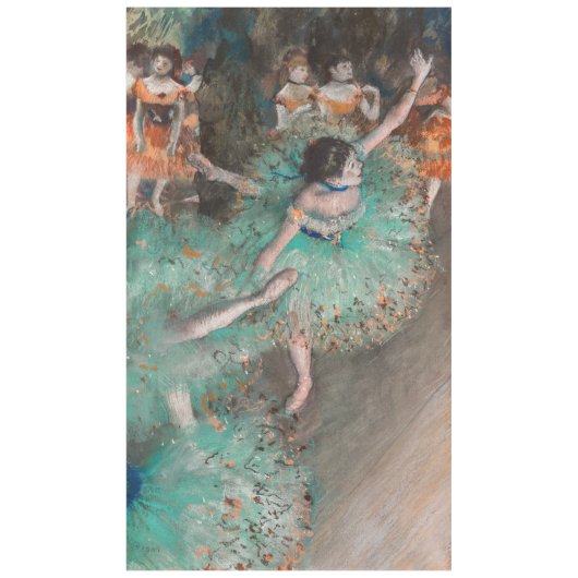 Edgar Degas - Swaying Dancer / Dancer in Green テーブルクロス (正面)