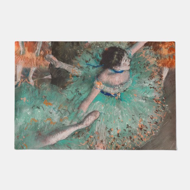 Edgar Degas - Swaying Dancer / Dancer in Green ドアマット (正面)
