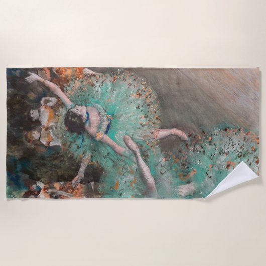 Edgar Degas - Swaying Dancer / Dancer in Green ビーチタオル (正面)