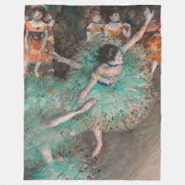 Edgar Degas - Swaying Dancer / Dancer in Green フリースブランケット
