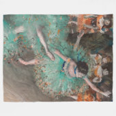 Edgar Degas - Swaying Dancer / Dancer in Green フリースブランケット (正面(横))