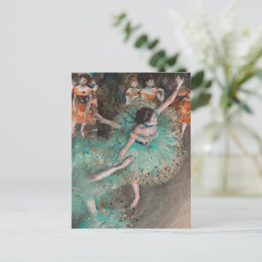 Edgar Degas - Swaying Dancer / Dancer in Green ポストカード (スタンド正面)