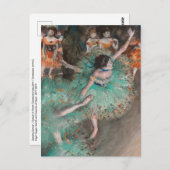 Edgar Degas - Swaying Dancer / Dancer in Green ポストカード (正面/裏面)