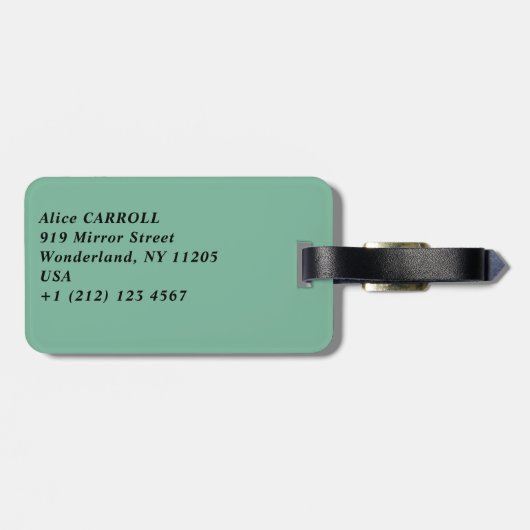 Edgar Degas - Swaying Dancer / Dancer in Green ラゲッジタグ (裏面横)