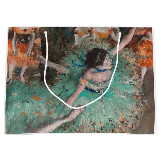 Edgar Degas - Swaying Dancer / Dancer in Green ラージペーパーバッグ (正面)