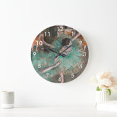 Edgar Degas - Swaying Dancer / Dancer in Green ラージ壁時計 (ホーム)