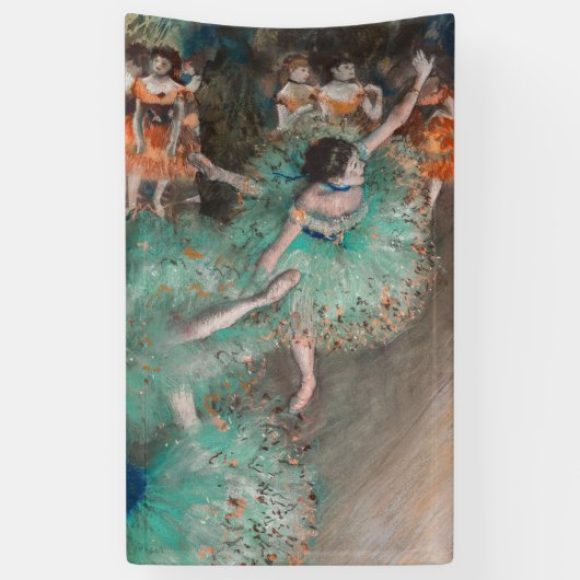 Edgar Degas - Swaying Dancer / Dancer in Green 横断幕 (縦)