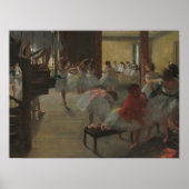 Edgar Degas The Dance Classバレエ・アート ポスター (正面)