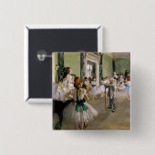 Edgar Degas - The Dance Class 缶バッジ (正面&裏面)