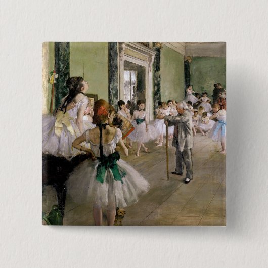Edgar Degas - The Dance Class 缶バッジ (正面)